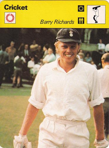 1977-80 Sportscaster Series 37 (UK) #37-07 Barry Richards Front