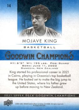 2021 Upper Deck Goodwin Champions - Royal Blue #14 Mojave King Back