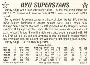 1986 Utah Sports BYU Superstars #3 Wally Joyner Back