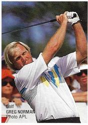 1991 The Sun-Herald Australian Superstars of Sport #NNO Greg Norman Front
