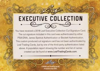 2018 Leaf Executive Collection #NNO Charles Edison Back