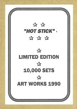 1990 Art Works (Unlicensed) #NNO Bo Jackson Back