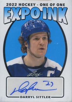 2022 Leaf Expo Ink - Expo Exclusive Autographs Blue #EI-DS2 Darryl Sittler Front