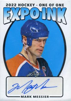 2022 Leaf Expo Ink - Expo Exclusive Autographs Blue #EI-MM1 Mark Messier Front