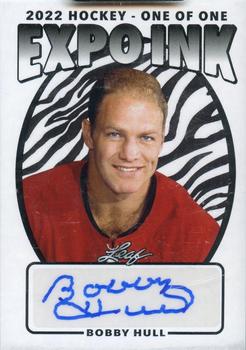 2022 Leaf Expo Ink - Expo Exclusive Autographs Zebra Stripe #EI-BH1 Bobby Hull Front