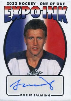 2022 Leaf Expo Ink - Expo Exclusive Autographs Red/White/Blue #EI-BS1 Borje Salming Front