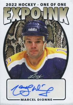 2022 Leaf Expo Ink - Expo Exclusive Autographs Snake Skin #EI-MD1 Marcel Dionne Front