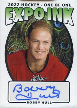 2022 Leaf Expo Ink - Expo Exclusive Autographs Peacock #EI-BH1 Bobby Hull Front