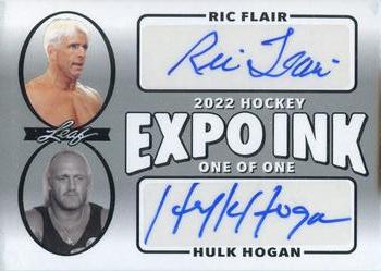 2022 Leaf Expo Ink - Expo Exclusive Dual Autographs Silver #EID-18 Ric Flair / Hulk Hogan Front