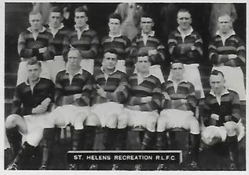1936 Ardath Photocards Series A: Lancashire Football Teams #75 St. Helens Recreation R.L.F.C. Front