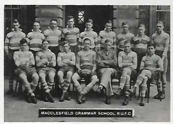 1936 Ardath Photocards Series A: Lancashire Football Teams #108 Macclesfield Grammar School R.U.F.C. Front