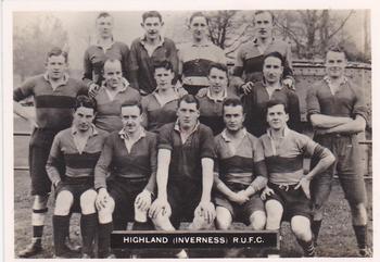 1936 Ardath Photocards Series D: Scottish Football Teams #4 Highland (Inverness) R.U.F.C. Front