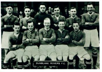 1936 Ardath Photocards Series D: Scottish Football Teams #62 Dunblane Rovers F.C. Front