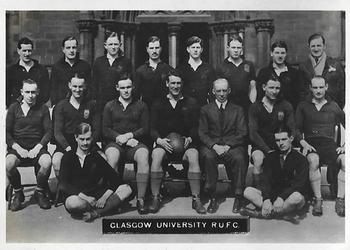1936 Ardath Photocards Series D: Scottish Football Teams #115 Glasgow University R.U.F.C. Front
