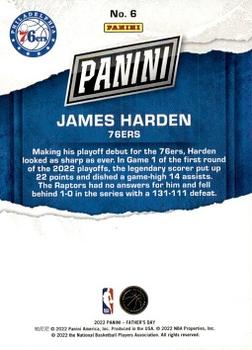 2022 Panini Father's Day #6 James Harden Back