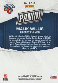 2022 Panini Father's Day - Rookies #RC17 Malik Willis Back