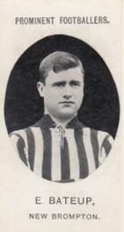 1908 Taddy & Co. Prominent Footballers, Series 2 #NNO Teddy Bateup Front