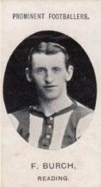 1908 Taddy & Co. Prominent Footballers, Series 2 #NNO Freddie Burch Front