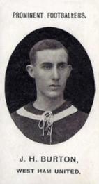 1908 Taddy & Co. Prominent Footballers, Series 2 #NNO John Burton Front