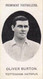 1908 Taddy & Co. Prominent Footballers, Series 2 #NNO Oliver Burton Front