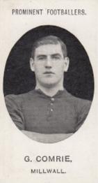1908 Taddy & Co. Prominent Footballers, Series 2 #NNO George Comrie Front