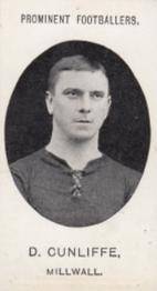 1908 Taddy & Co. Prominent Footballers, Series 2 #NNO Dan Cunliffe Front