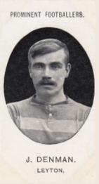 1908 Taddy & Co. Prominent Footballers, Series 2 #NNO J. Denman Front
