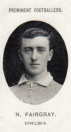 1908 Taddy & Co. Prominent Footballers, Series 2 #NNO Norrie Fairgray Front