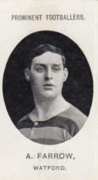 1908 Taddy & Co. Prominent Footballers, Series 2 #NNO Albert Farrow Front