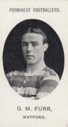 1908 Taddy & Co. Prominent Footballers, Series 2 #NNO George Furr Front