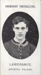 1908 Taddy & Co. Prominent Footballers, Series 2 #NNO William Lawrence Front