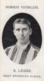 1908 Taddy & Co. Prominent Footballers, Series 2 #NNO Samuel Legge Front