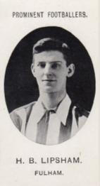 1908 Taddy & Co. Prominent Footballers, Series 2 #NNO Bert Lipsham Front