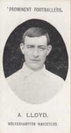 1908 Taddy & Co. Prominent Footballers, Series 2 #NNO Arthur Lloyd Front