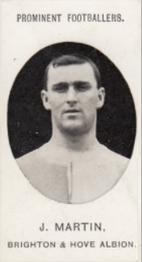1908 Taddy & Co. Prominent Footballers, Series 2 #NNO J. Martin Front