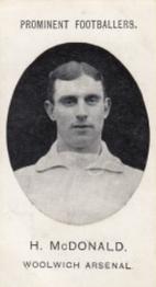 1908 Taddy & Co. Prominent Footballers, Series 2 #NNO Hugh McDonald Front