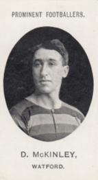 1908 Taddy & Co. Prominent Footballers, Series 2 #NNO David McKinley Front
