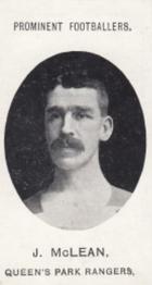 1908 Taddy & Co. Prominent Footballers, Series 2 #NNO John McLean Front