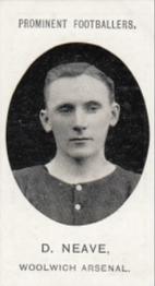 1908 Taddy & Co. Prominent Footballers, Series 2 #NNO David Neave Front
