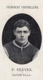 1908 Taddy & Co. Prominent Footballers, Series 2 #NNO George Reeves Front