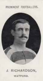 1908 Taddy & Co. Prominent Footballers, Series 2 #NNO Jack Richardson Front