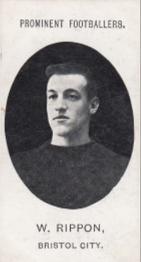 1908 Taddy & Co. Prominent Footballers, Series 2 #NNO Willis Rippon Front