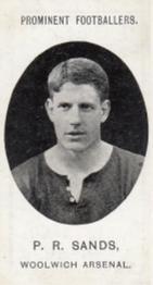 1908 Taddy & Co. Prominent Footballers, Series 2 #NNO Percy Sands Front