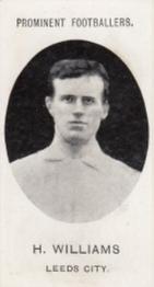 1908 Taddy & Co. Prominent Footballers, Series 2 #NNO Harry Williams Front