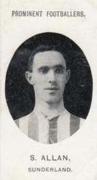 1907 Taddy & Co. Prominent Footballers, Series 1 #NNO S. Allan Front