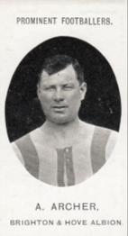 1907 Taddy & Co. Prominent Footballers, Series 1 #NNO Arthur Archer Front