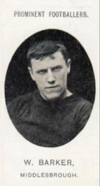 1907 Taddy & Co. Prominent Footballers, Series 1 #NNO Billy Barker Front