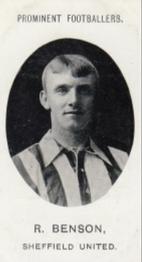 1907 Taddy & Co. Prominent Footballers, Series 1 #NNO Bob Benson Front
