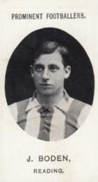 1907 Taddy & Co. Prominent Footballers, Series 1 #NNO John Boden Front