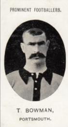 1907 Taddy & Co. Prominent Footballers, Series 1 #NNO Tommy Bowman Front